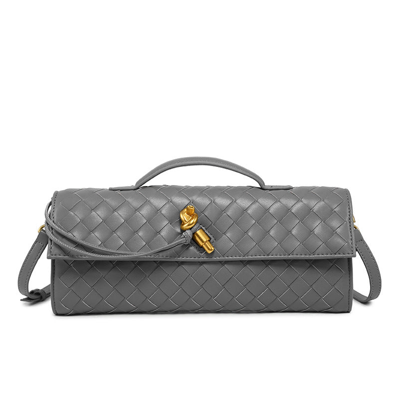Woven Dinner Clutch Fashion Long Bolt Bags
