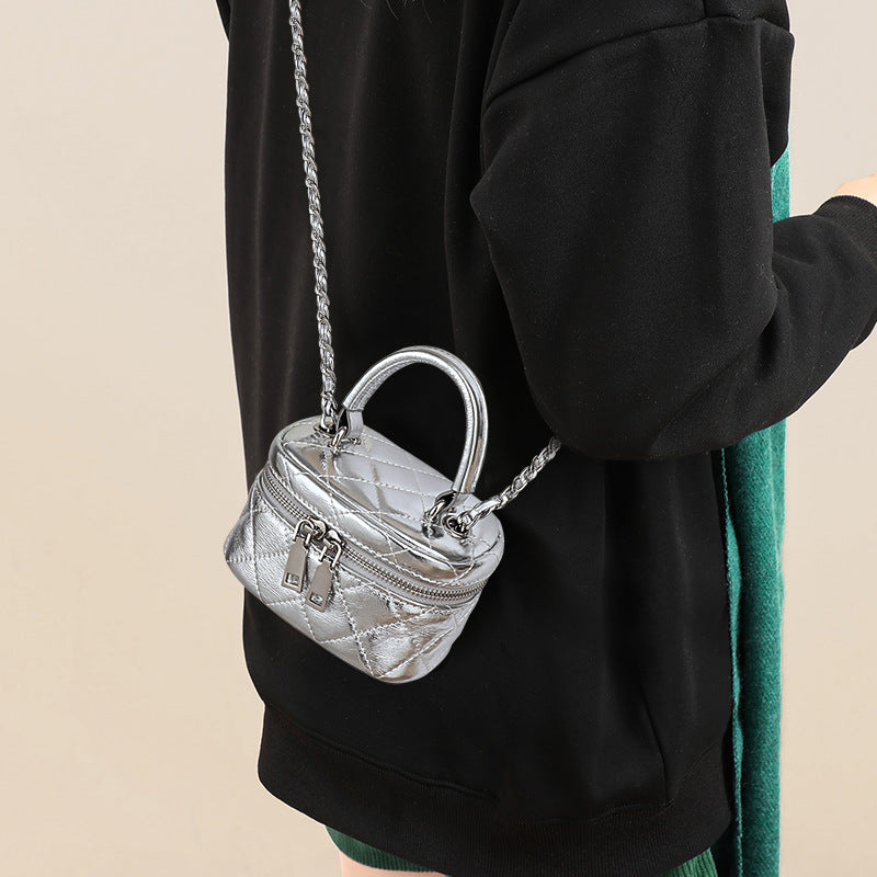 Women's Summer Popular Box Design Mini Chain Crossbody Bags