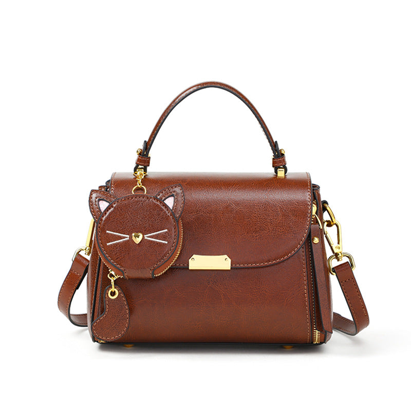 Women's Versatile Leather Affordable Luxury Style High Crossbody Bags