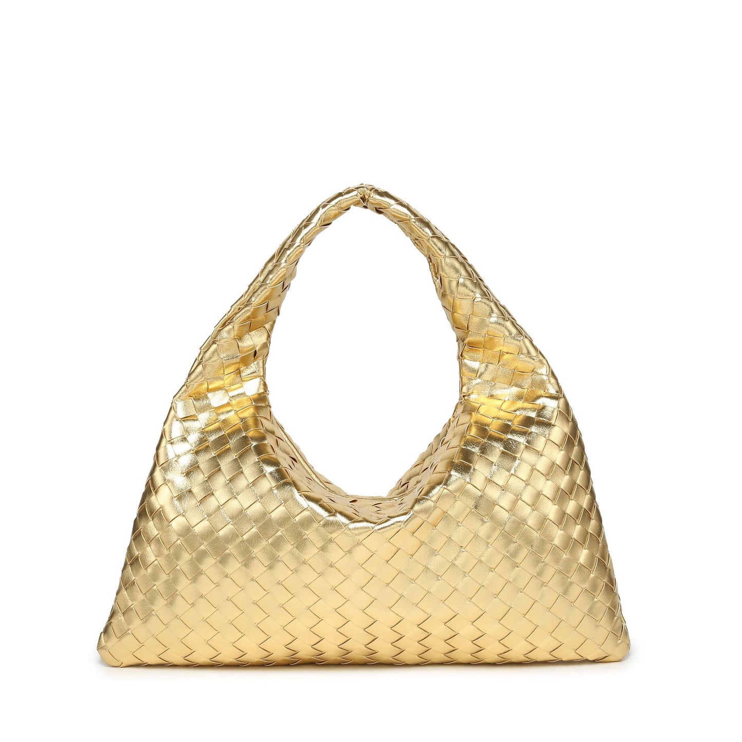 Women's Fashion Woven Large Capacity Portable Underarm Handbags