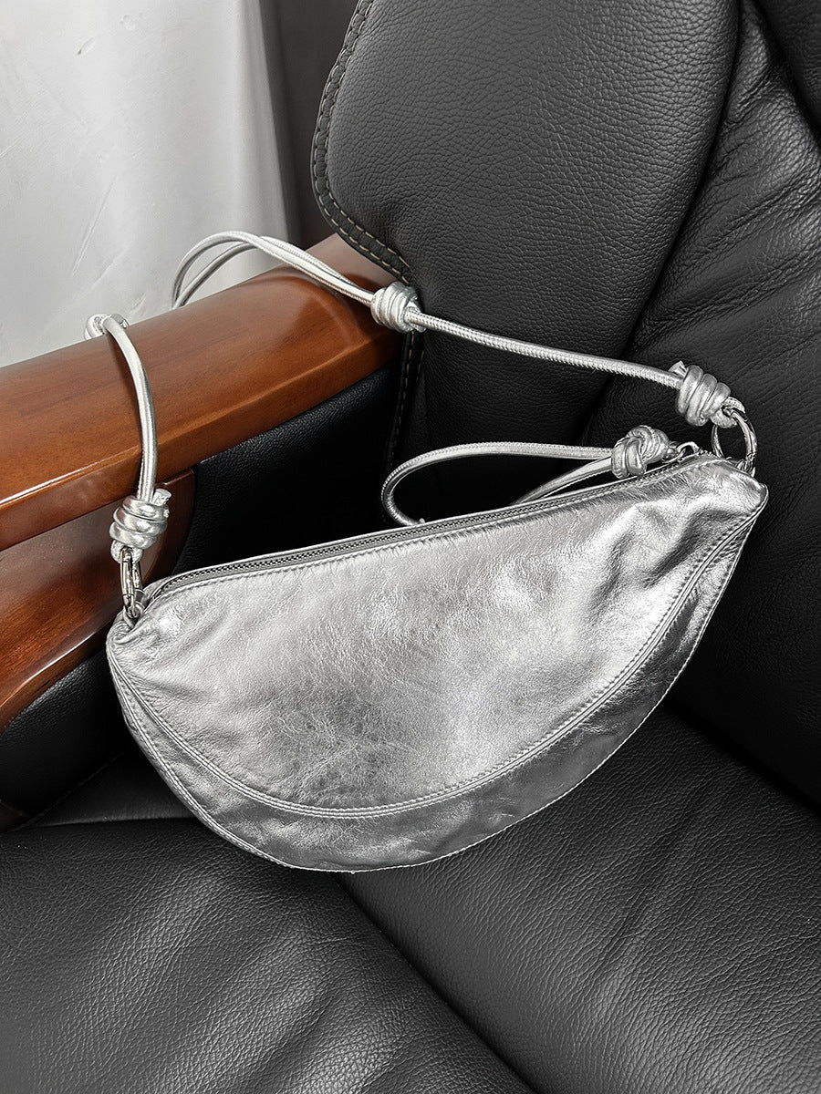Women's Vegetable Tanned Sheepskin Genuine Leather Spring Crossbody Bags