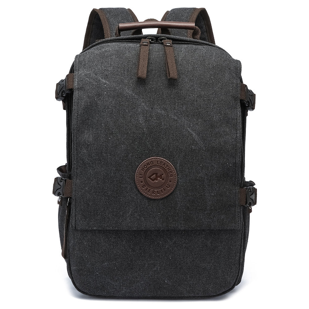 Vintage Flip Fashion Canvas Leisure Computer Backpacks