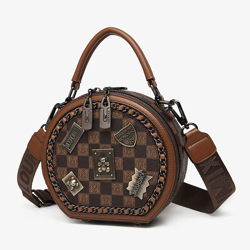 Women's Round Cake Fashion Versatile Chain Handbags