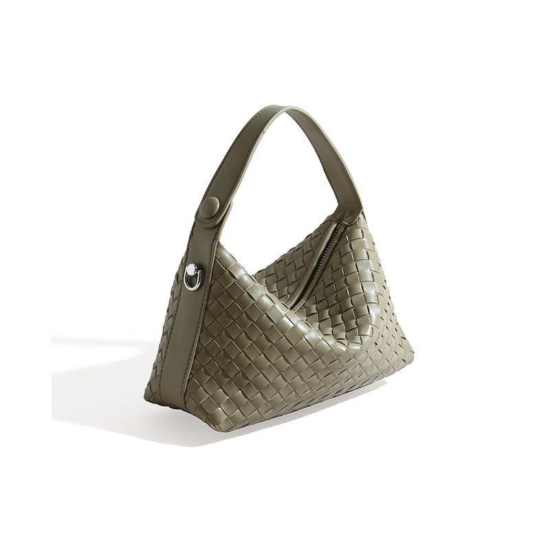 Women's Genuine Leather Dumpling Portable First Layer Handbags
