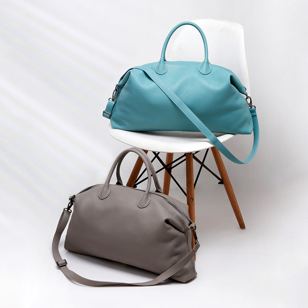 Women's Versatile Leather Large Capacity Cowhide Handbags