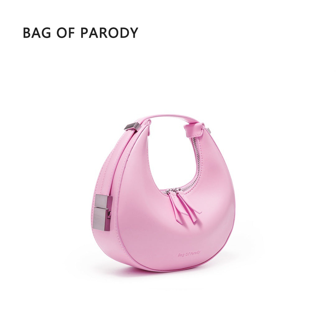 Women's Wedding High Sense Bridal Portable Soft Bread Handbags