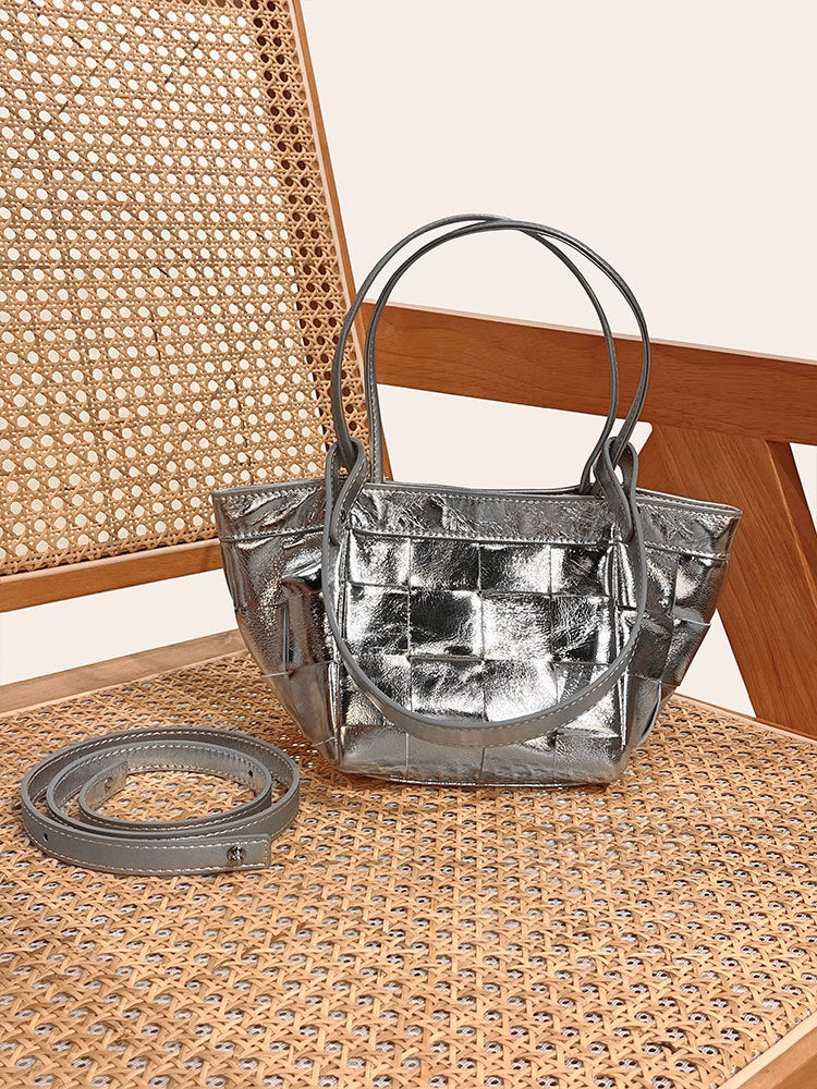 Women's Design Wings Style Vegetable Basket Woven Crossbody Bags