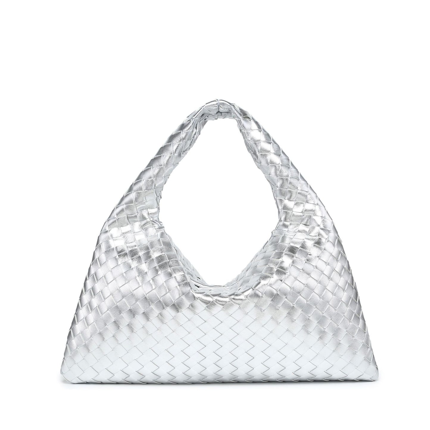 Women's Fashion Woven Large Capacity Portable Underarm Handbags