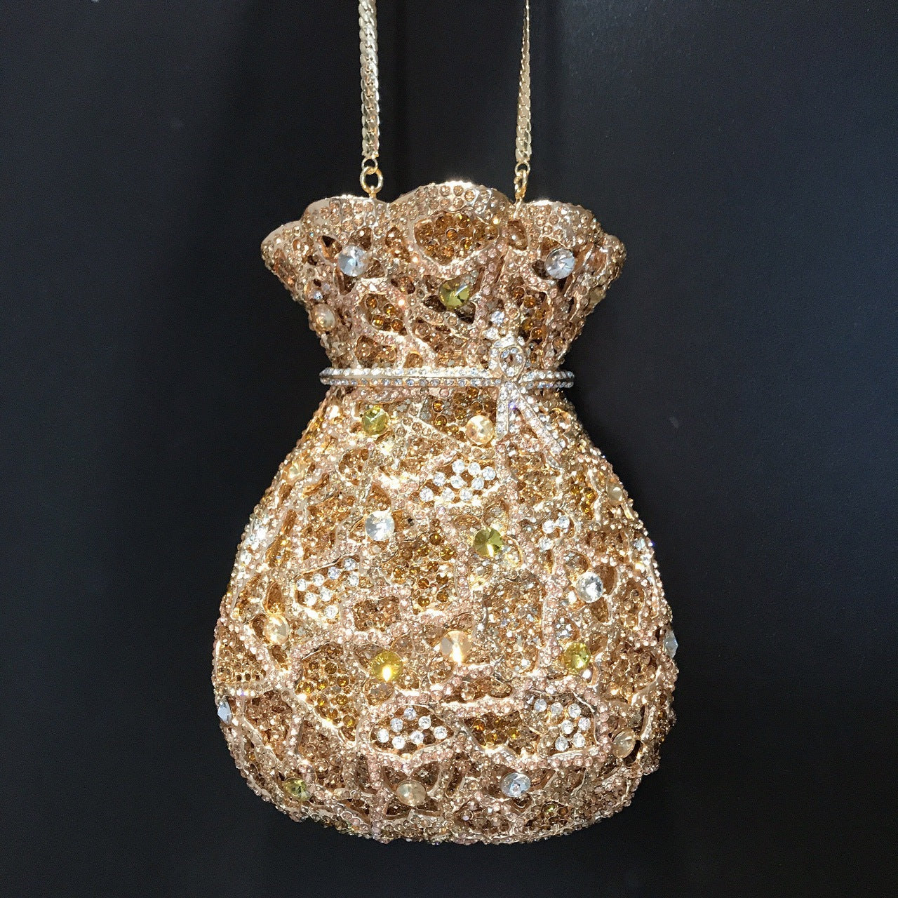 Vase Diamond Handmade Spot Drill Metal Bags