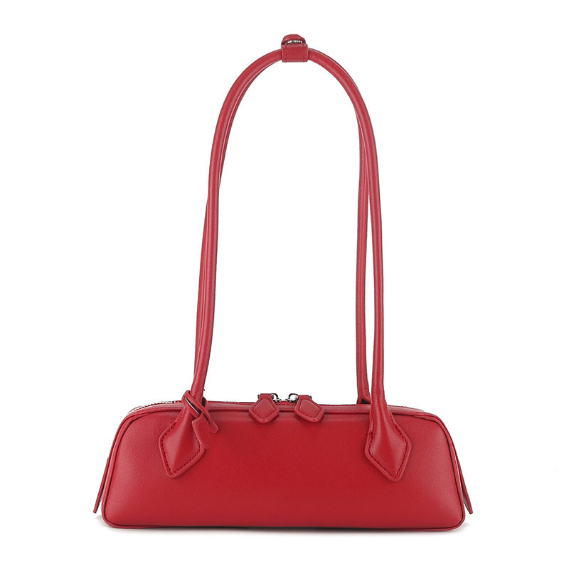 Women's Minority Vintage Underarm Baguette Genuine Leather Armpit Bags