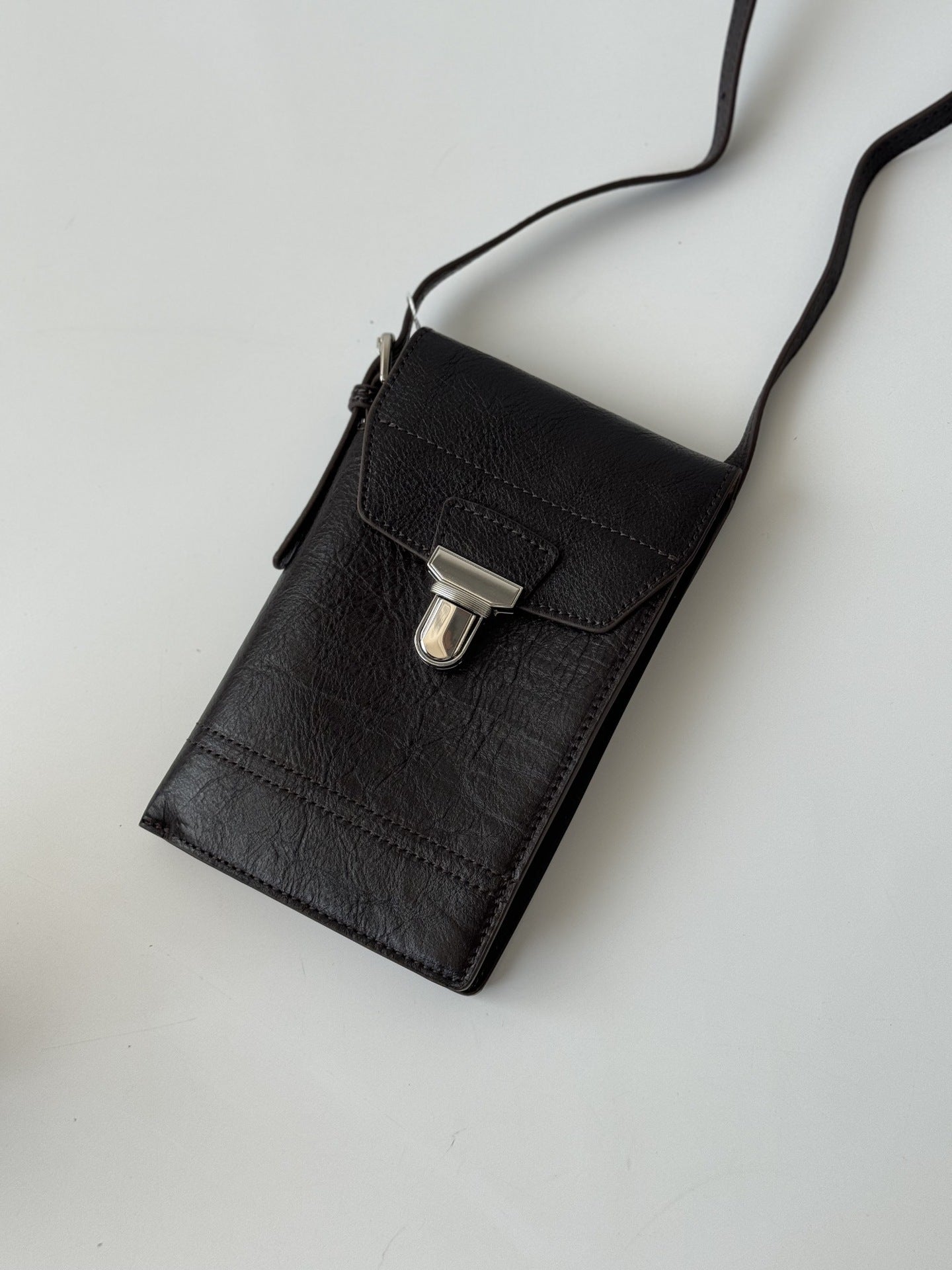 Layer Cowhide French Niche Motorcycle Flap Crossbody Bags