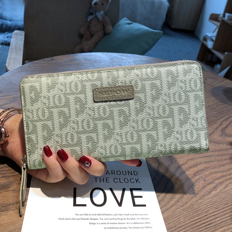 Long Lady's Large Capacity Design Zipper Ladies Wallets