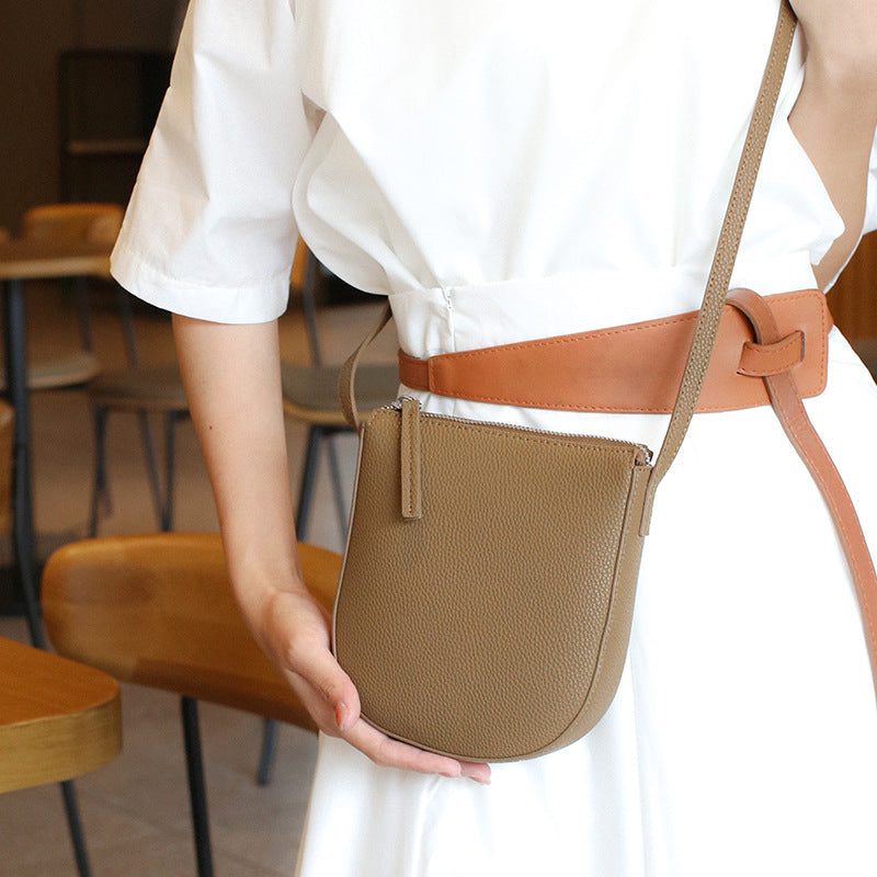Women's Genuine Leather Design Shell Mobile Fashion Crossbody Bags