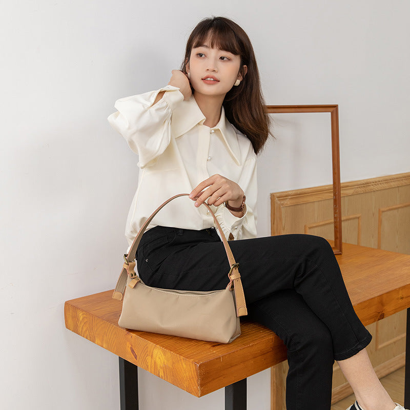 Women's Cloth Canvas Nylon Trendy Fashion Baguette Handbags