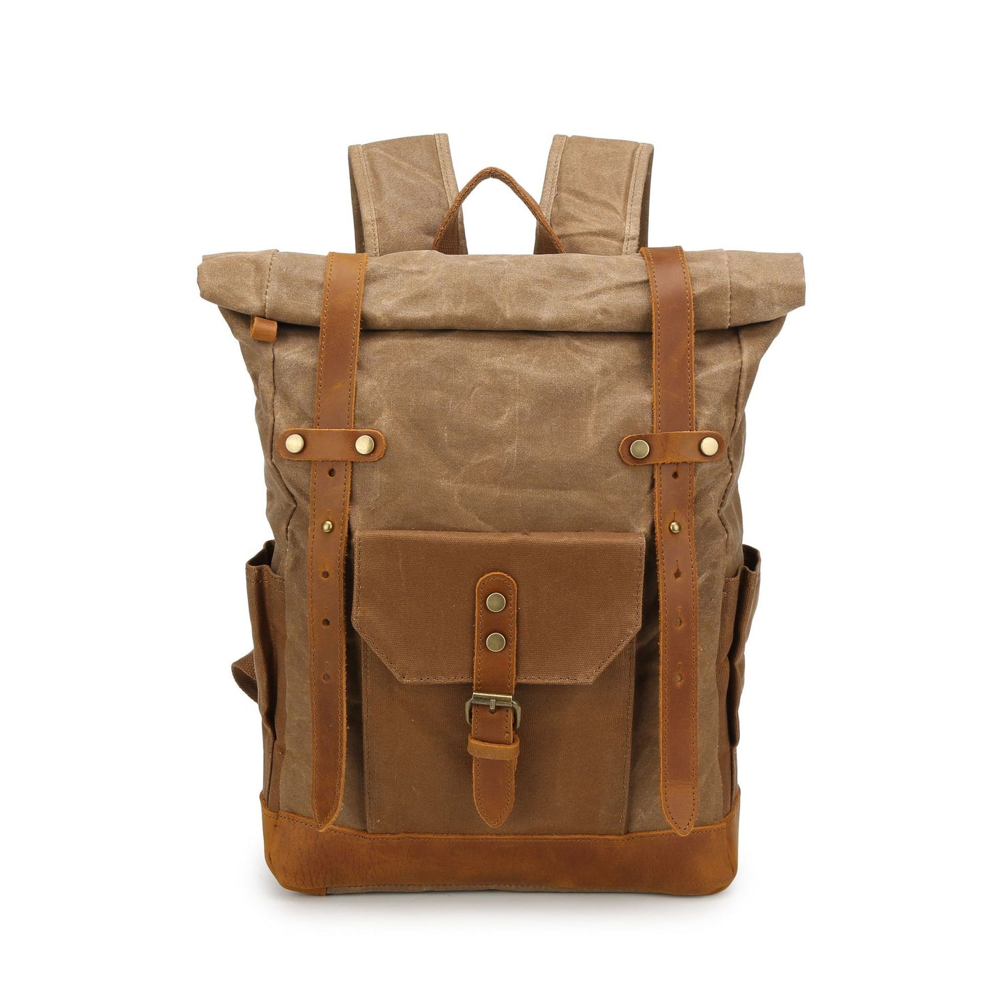 Pepper Salt Vintage Waxed Canvas With Backpacks