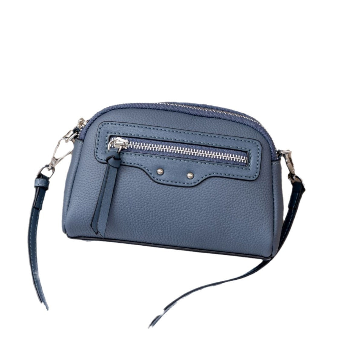 Women's First Layer Cowhide Niche Simple Zipper Crossbody Bags