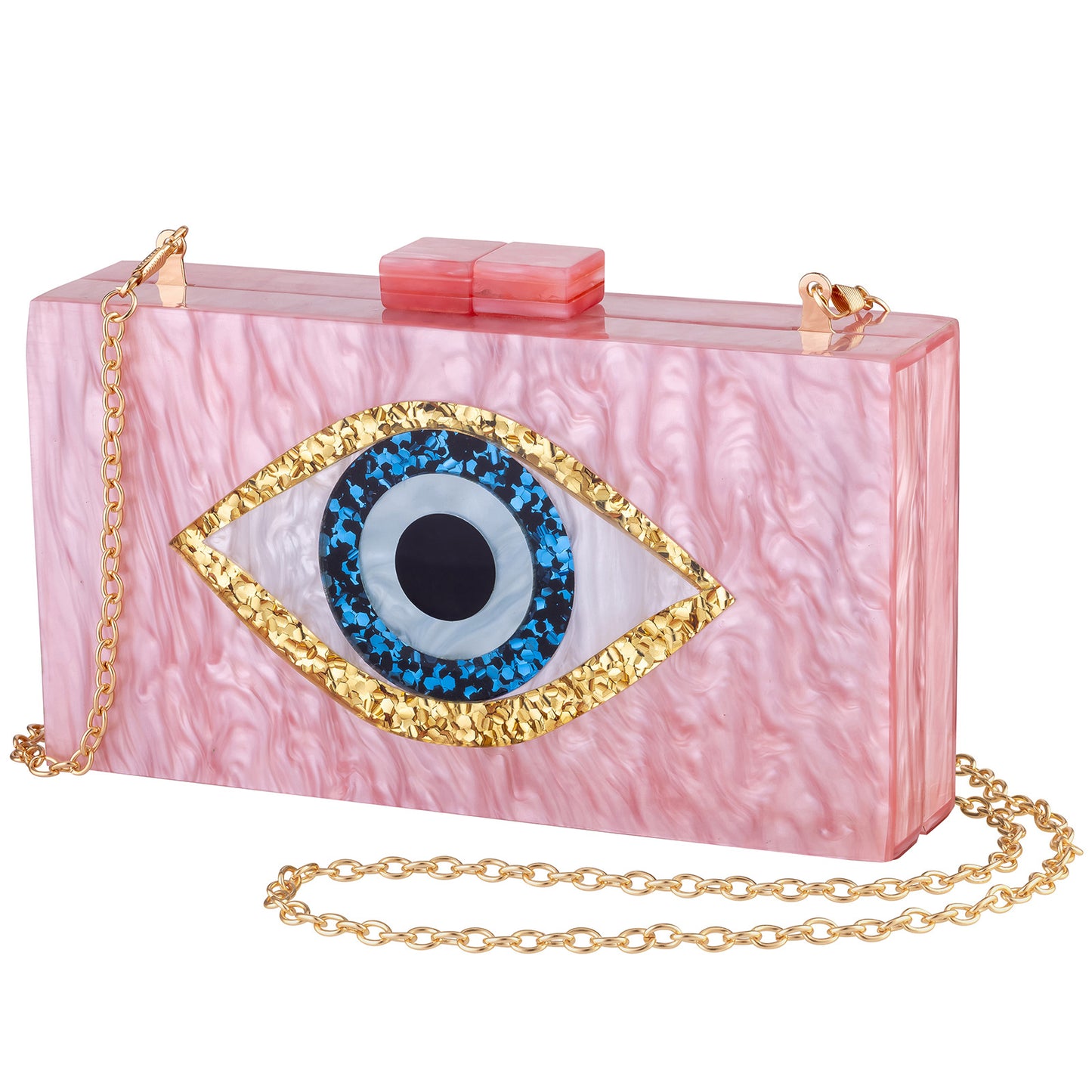 Eyes Acrylic Wedding Dinner Clutch Chain Evening Bags