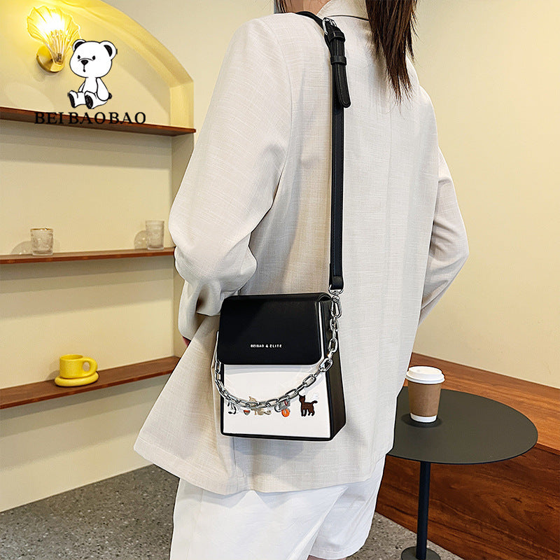 Women's Source Mobile Fashion Contrast Color Mini Crossbody Bags