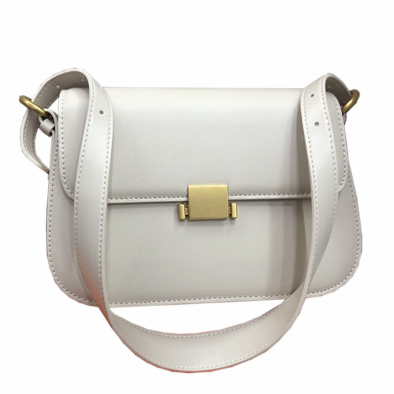 Women's Underarm Design Fashion Cattlehide Leather Shoulder Bags