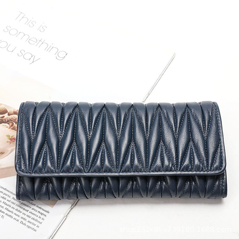 Direct Wholesale Lady's Full Sheepskin Fashion Ladies Wallets
