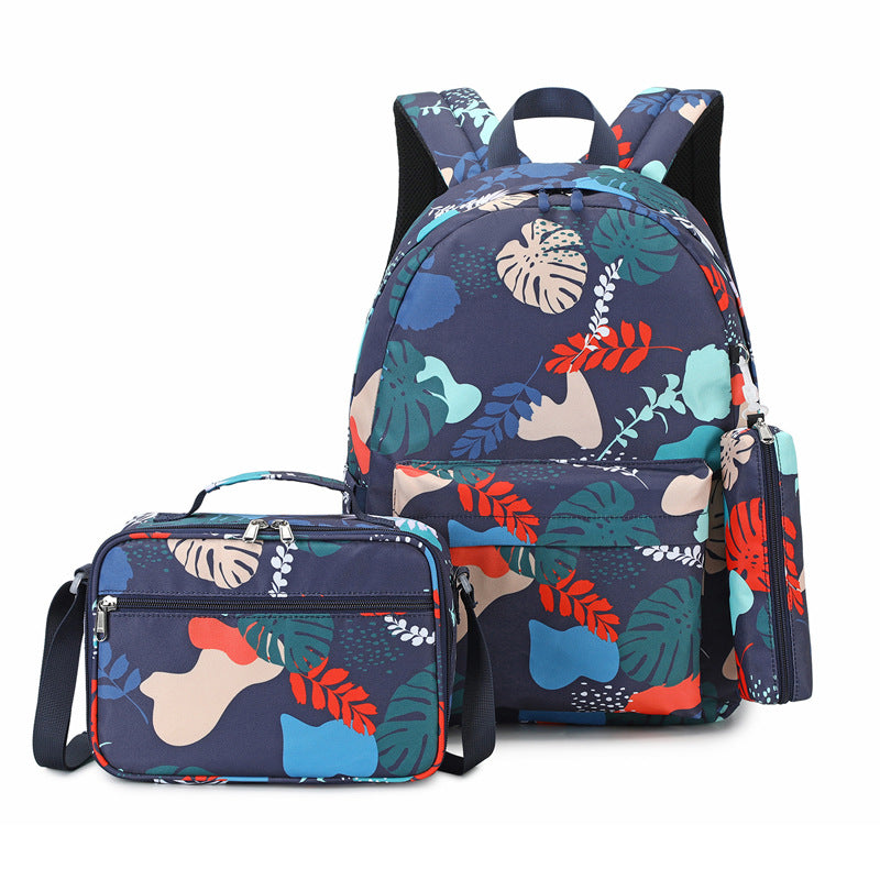 Women's Three-piece Set High Trendy Waterproof Backpacks