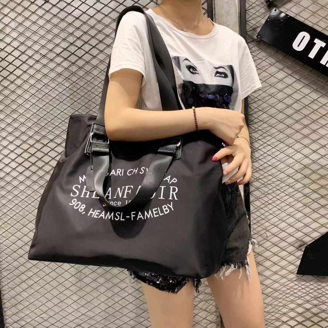 Women's Style Nylon Portable Big Simple Fashion Shoulder Bags
