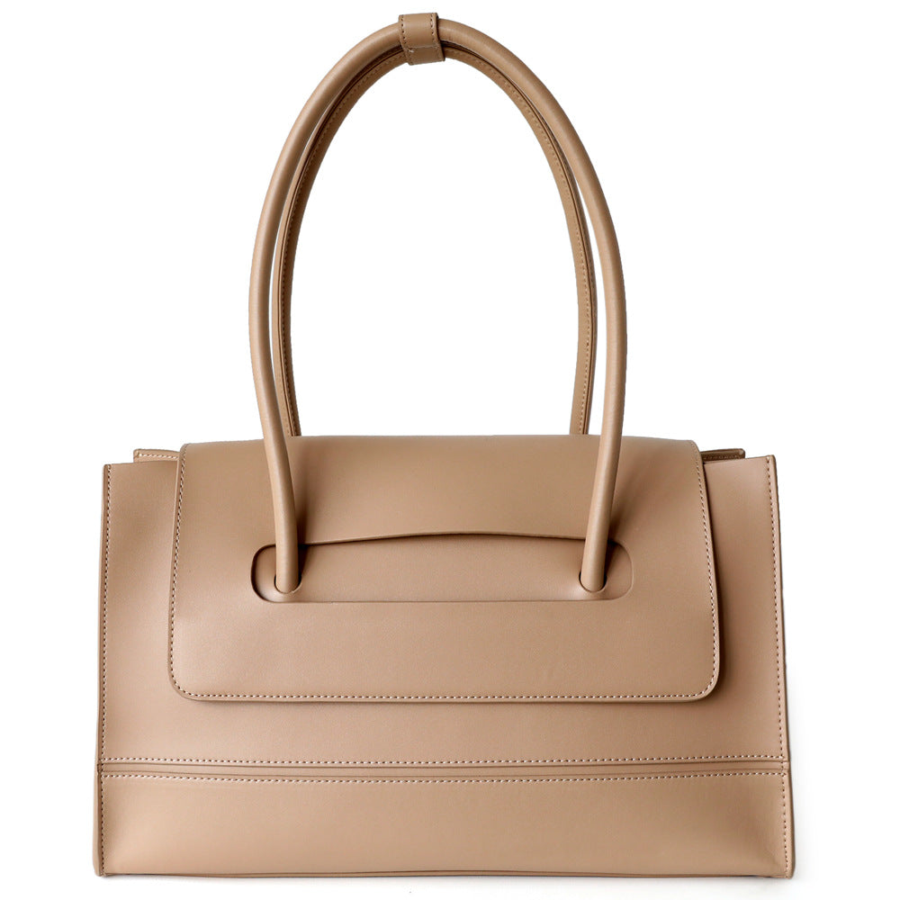 Women's Simple Underarm Versatile Large Capacity Mercerized Kraft Bags