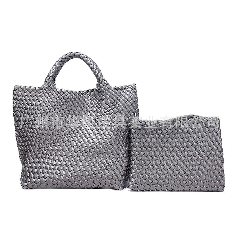 Women's Wind Woven Large Capacity Composite Fashion Handbags
