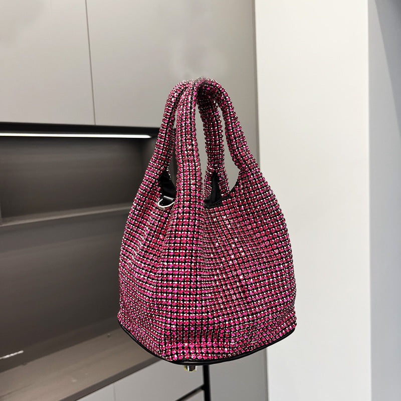 Women's Fashion Rhinestone Portable Chain Hand Shoulder Bags