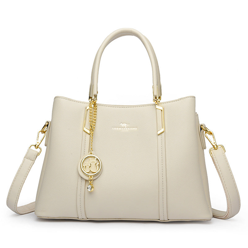 Women's Fashion Large Capacity Soft Leather To Give Handbags