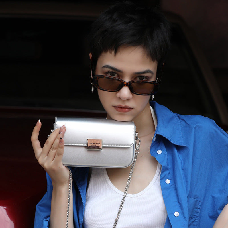 Women's Light Luxury Design Snake Bones Chain Shoulder Bags