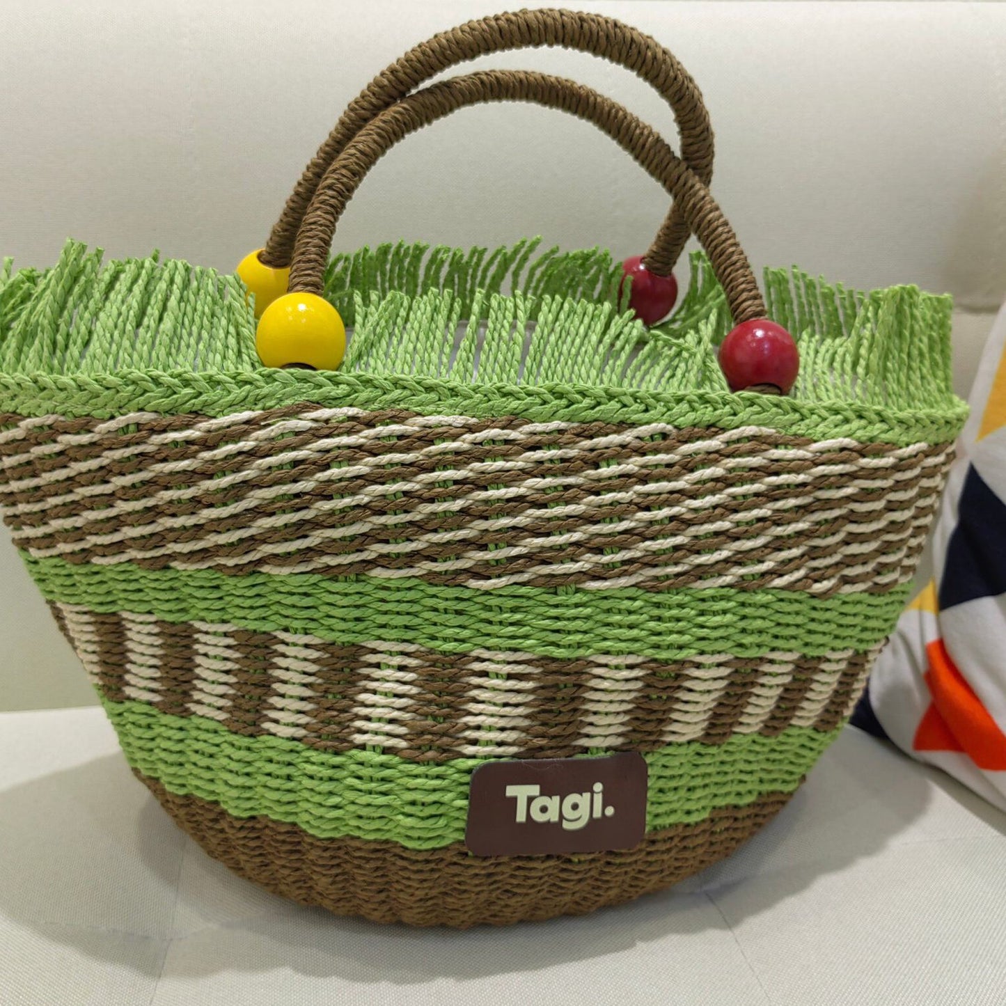 Fruit Woven Portable Picnic Vegetable Basket Handbags