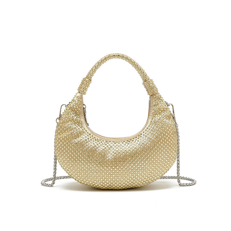 Design Full Diamond Dumpling Female Dinner Evening Bags