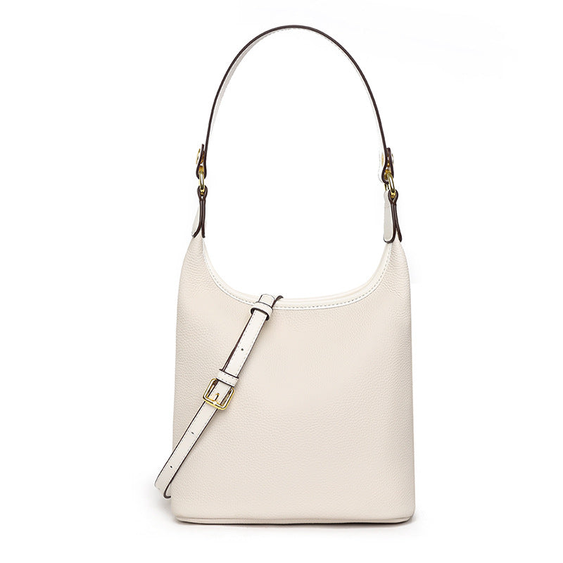 Women's Genuine Leather First Layer Cowhide Simple Crossbody Bags