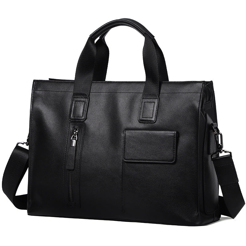 Men's Leather For First Layer Cow Computer Men's Handbags