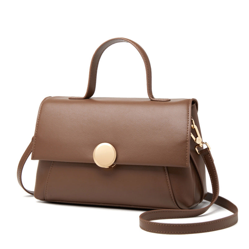 Women's Soft Cowhide Leather Light Luxury Minority Shoulder Bags