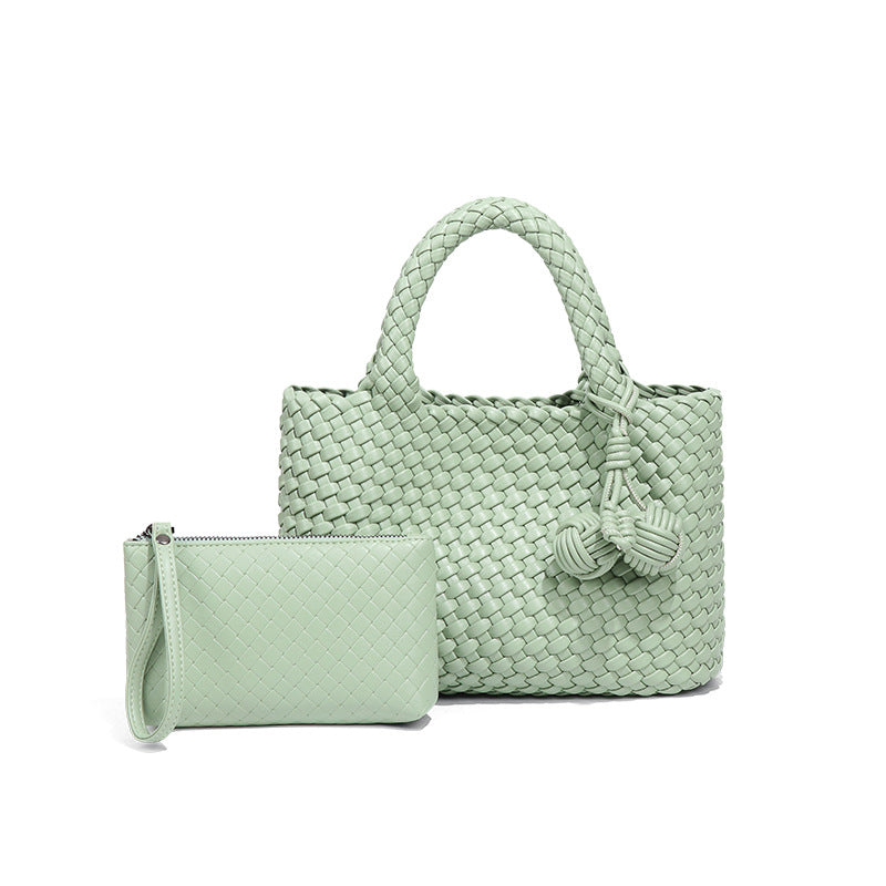 Women's Niche Woven Soft Leather Fashion Hand Handbags