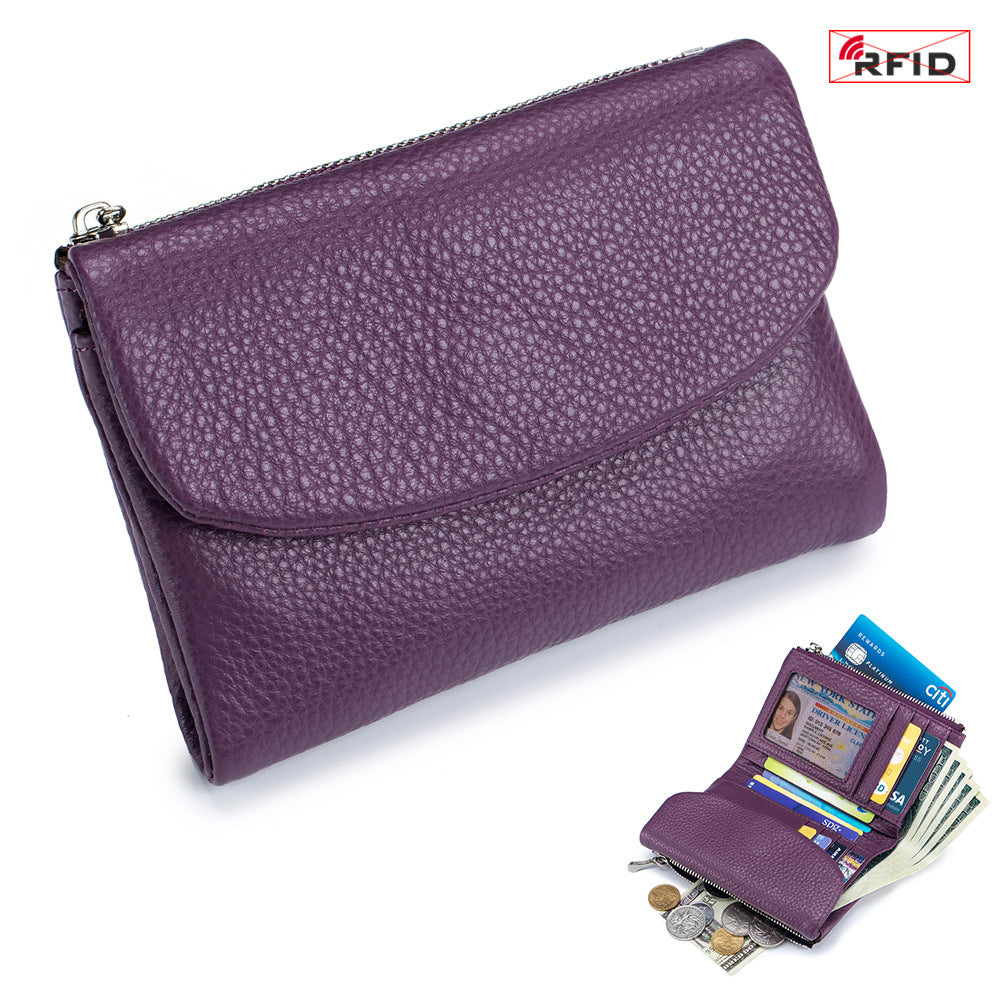 Women's Fashion Short Soft Textured Large Capacity Ladies Wallets