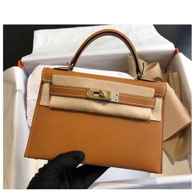 Women's Genuine Leather Second Generation Kelly Palm Print Handbags