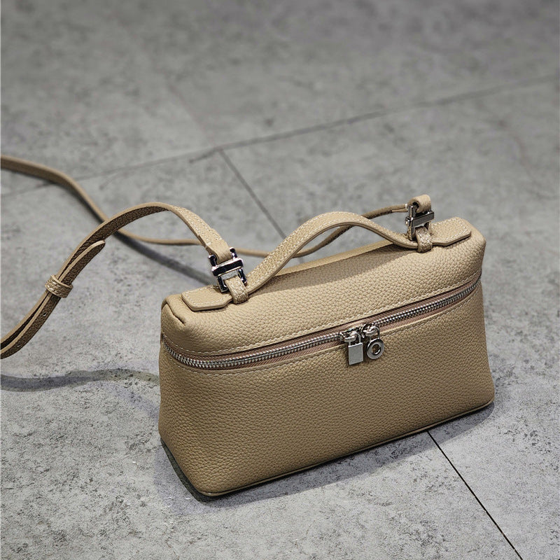 Box First Layer Cowhide Simple Fashion Handbags