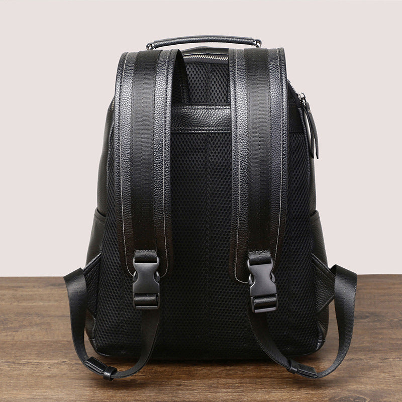 Men's Leather Fashion Trendy Large Capacity Lightweight Backpacks