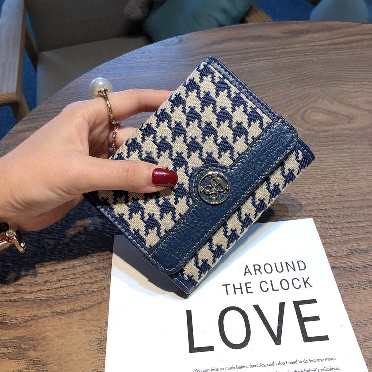 Women's Leather Short Thin Driving License Ladies Wallets