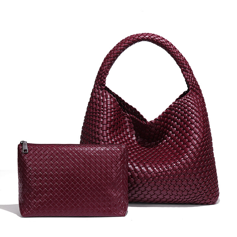 Simple Versatile Large Capacity Underarm Vegetable Handbags