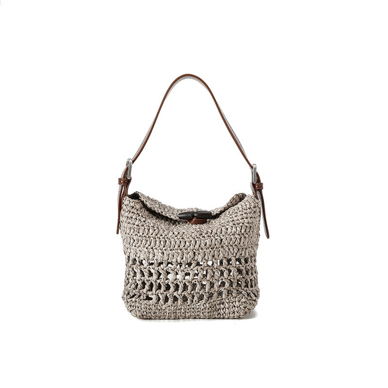 Women's Handmade Crochet Ethnic Style Woven Summer Shoulder Bags