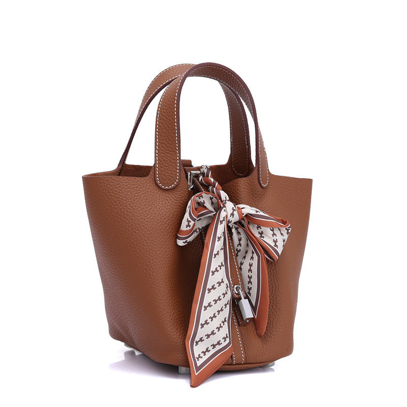 Women's First Layer Cowhide Leather Large Capacity Handbags