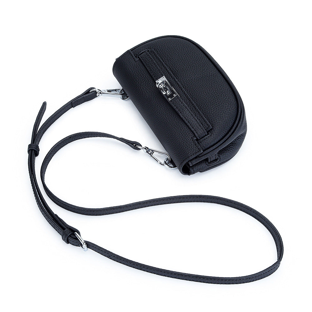 Layer Cowhide Pouch Stylish Lightweight Leather Crossbody Bags