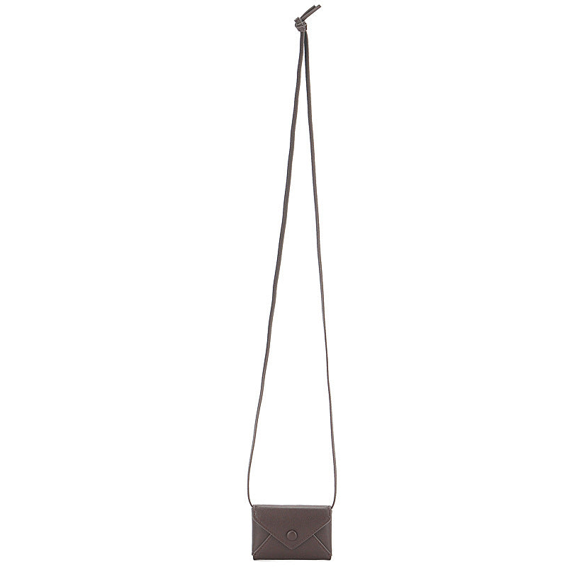 Comfortable Mini Leather Envelope Underarm Vintage Armpit Bags