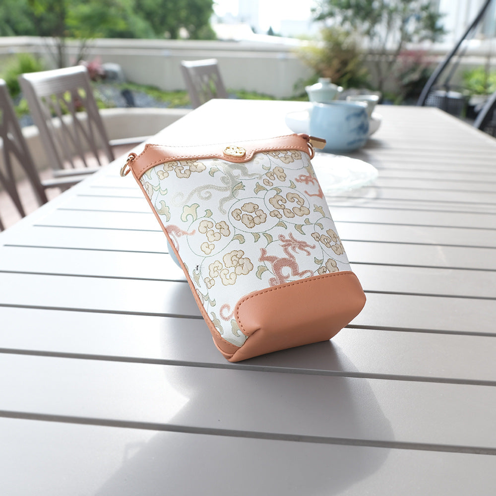 Women's Chinese Style Mini Pouch Dragon Pattern Crossbody Bags