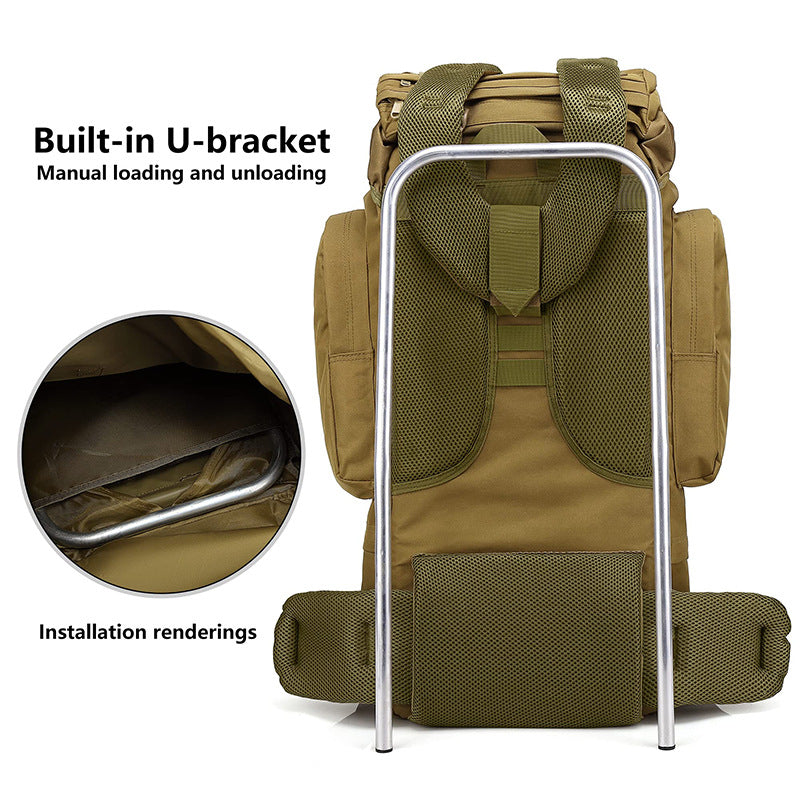 Men's Decompression Large Capacity Hiking Exercise Camouflage Mountaineering Backpacks