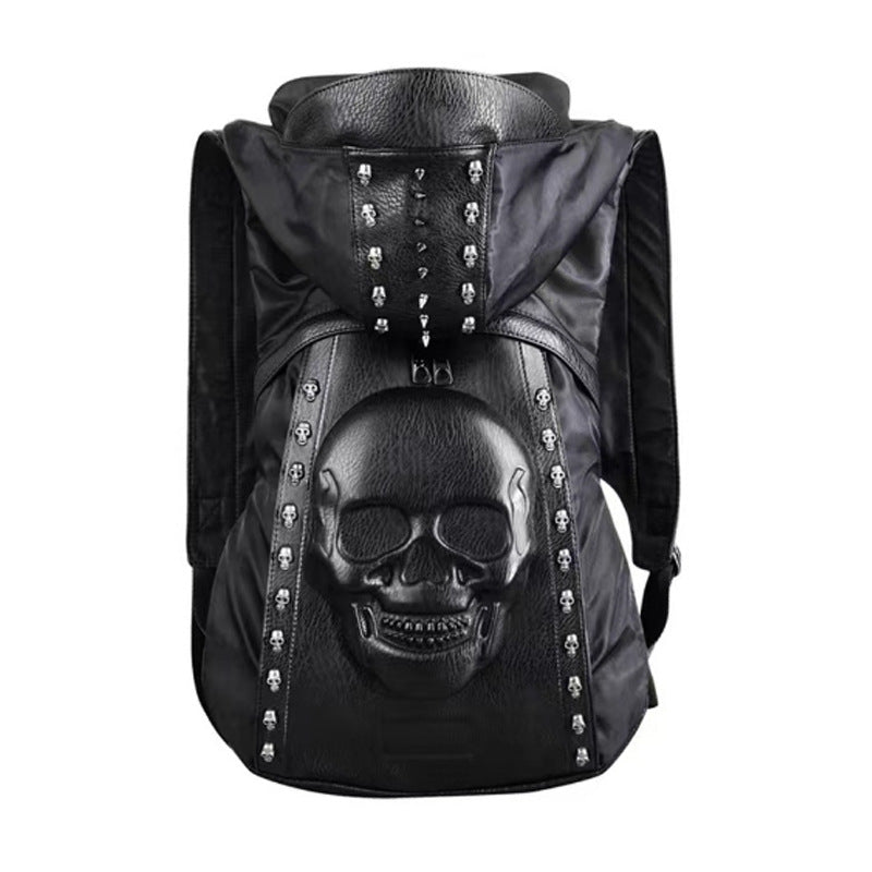 Hooded Suit Punk Hip Hop Rivet Backpacks